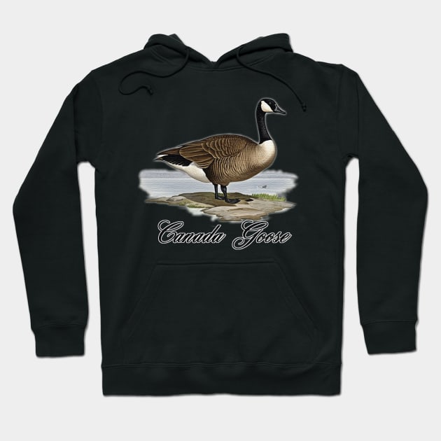 Canada Goose standing on an island Hoodie by JnS Merch Store